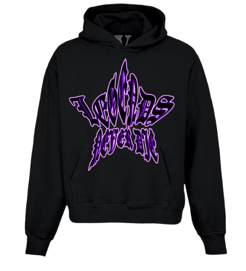 Juice Wrld x Vlone Legend Hoodie Black