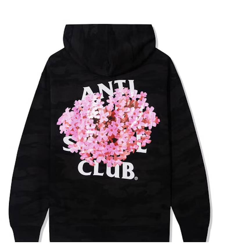 Anti Social Social Club All Rise Hoodie Black Camo