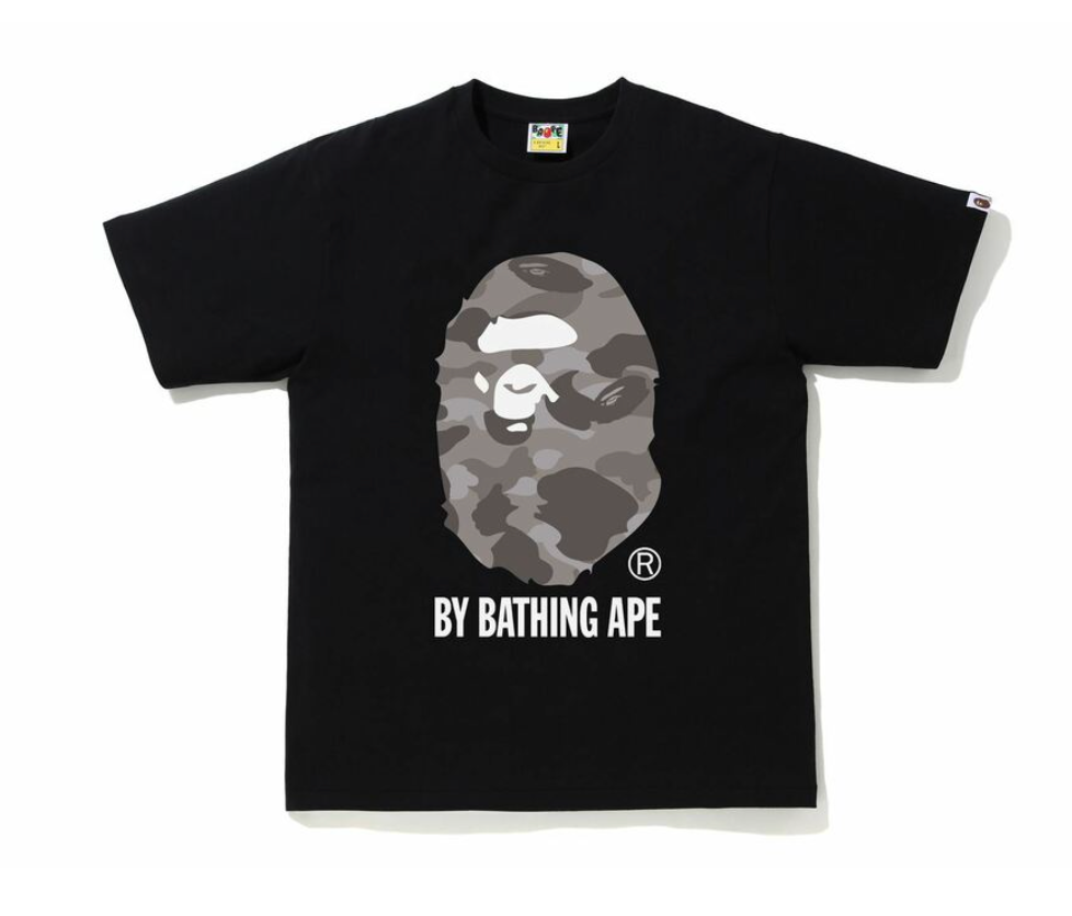 COLOR CAMO BY BATHING APE TEE Black/Grey