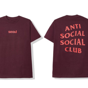 Anti Social Social Club Seoul Maroon Tee