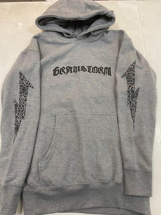 Grailstorm Paisley Hoodie Grey/Black