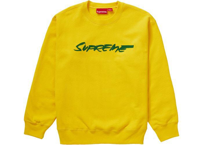 Supreme Futura Logo Crewneck Yellow