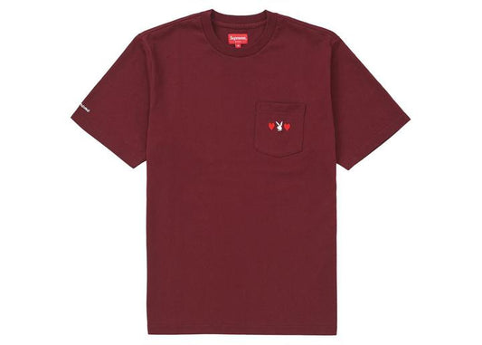 Supreme Playboy Pocket Tee Burgundy