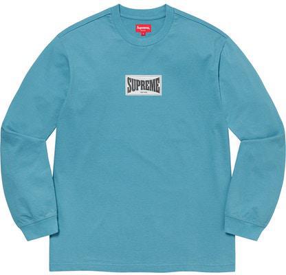 Supreme Woven Label L/S Top Slate