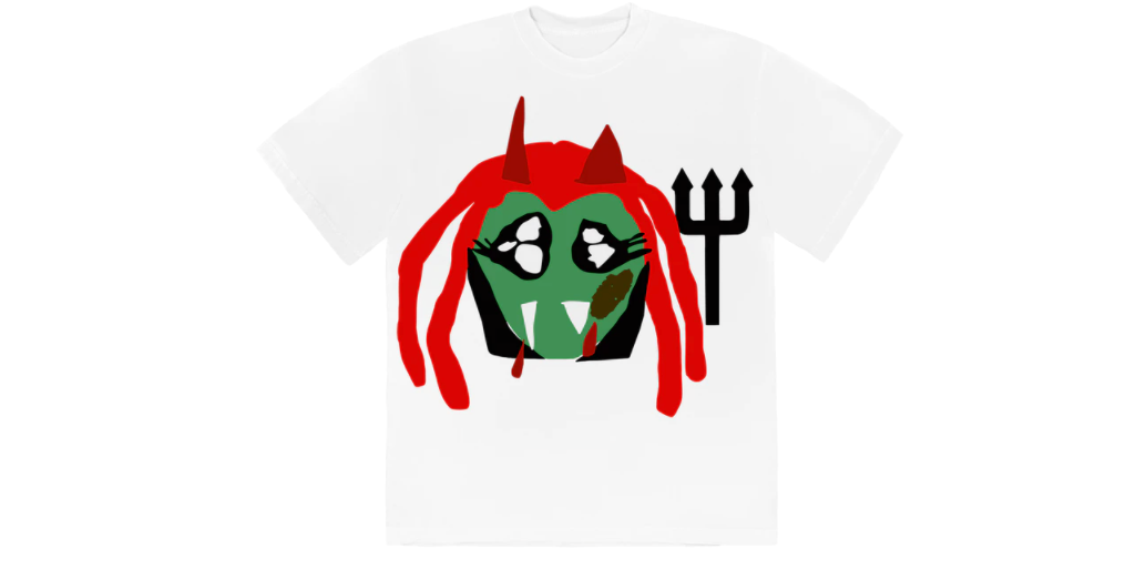 Playboi Carti x Cactus Plant Flea Market Whole Lotta Red King Vamp T-shirt White