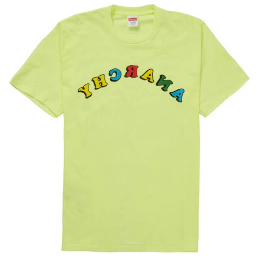 Supreme Jamie Reid Anarchy Tee Bright Yellow