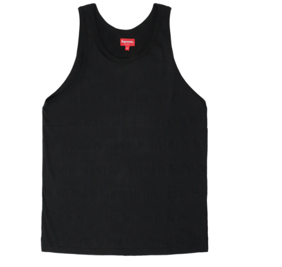 Supreme Mesh Stripe Tank Top Black