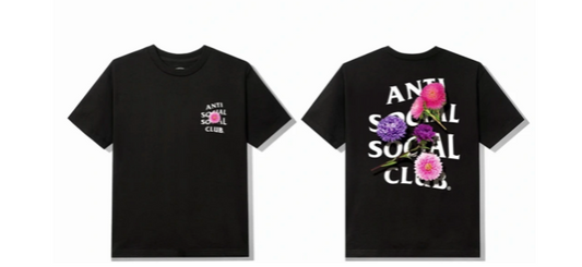 Anti Social Social Club M.E. Broken Vase Black Tee