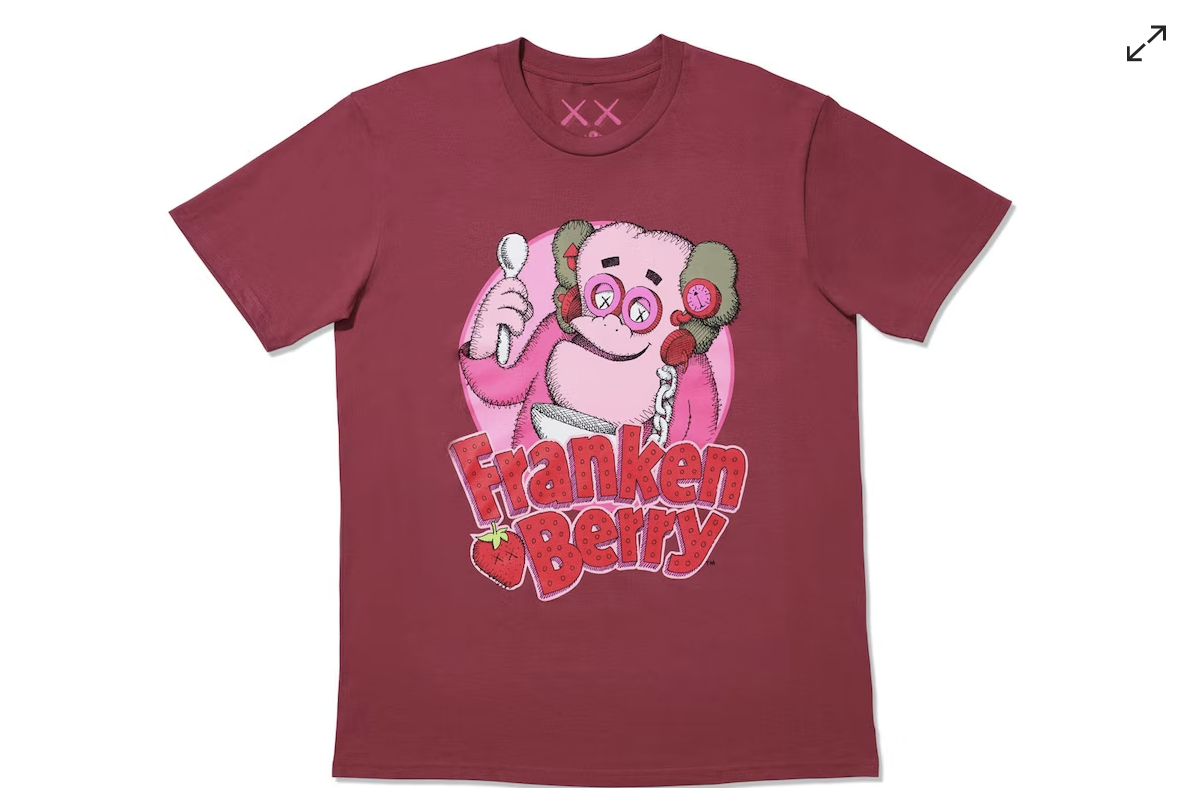 KAWS x Monsters Franken Berry T-shirt Red