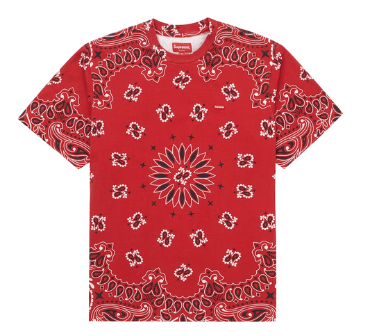 Supreme Small Box Tee Red Bandana