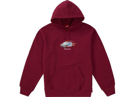 Supreme Cop Car Hooded Sweatshirt Dark Magenta