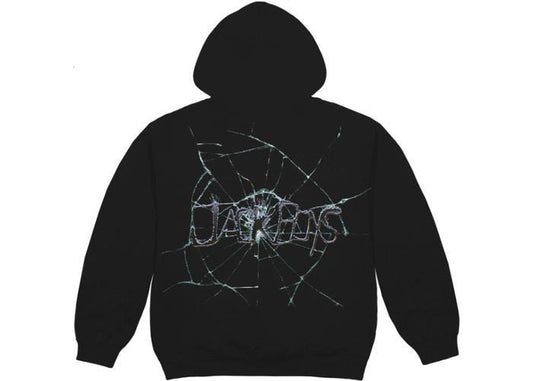 Travis Scott Jack Boys Cracked Hoodie Black