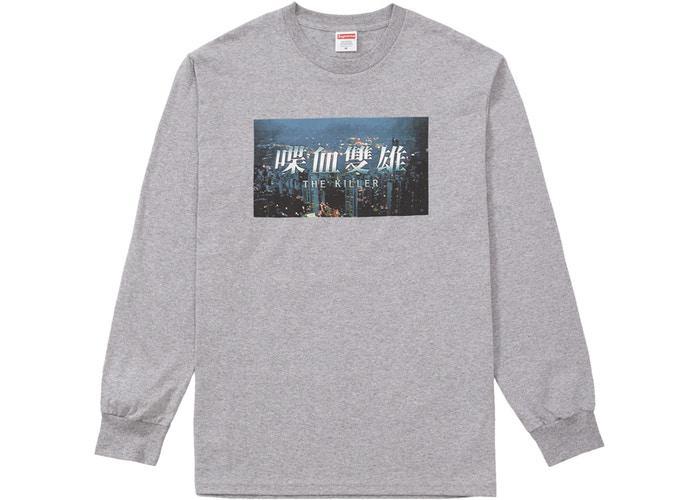 Supreme The Killer L/S Tee Heather Grey