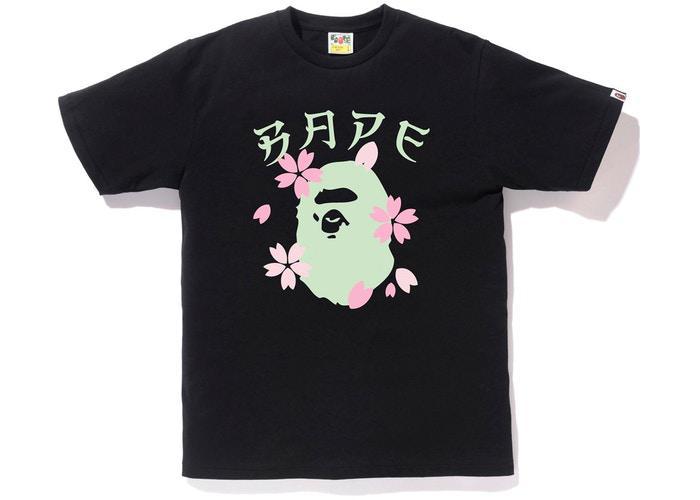 BAPE Sakura Ape Head Tee (SS19) Black