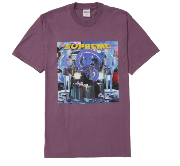 Supreme Richest Tee Plum