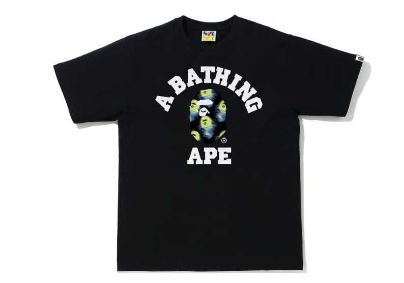 BAPE Storm College Tee Black/Black