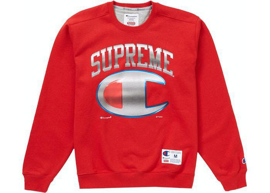 SS19 Supreme Champion Chrome Crewneck Red