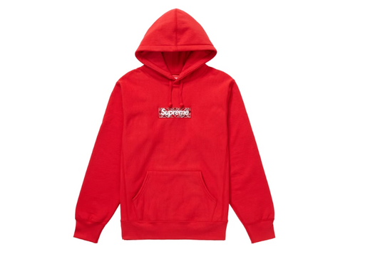 Supreme Bandana Box Logo Hooded Sweatshirt Red