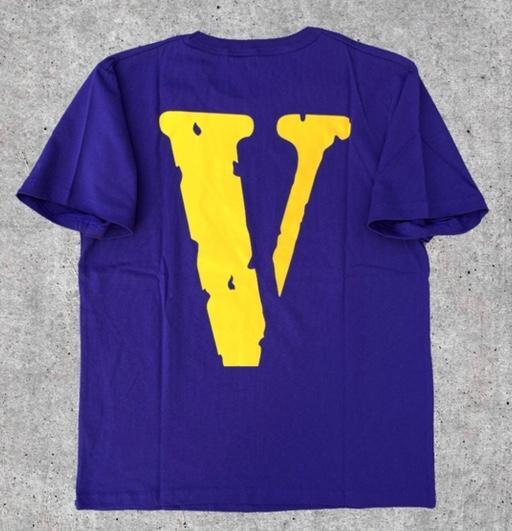 Vlone Friends Yellow on Purple Tee