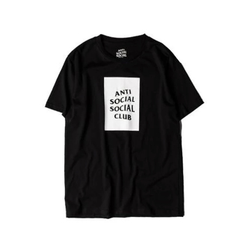 Anti Social Social Club Box Logo Black and White