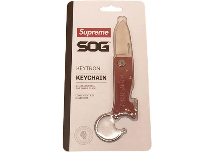 Supreme SOG Keytron Folding Knife Red