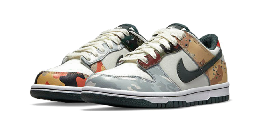 Nike Dunk Low Sail Multi-Camo (GS)