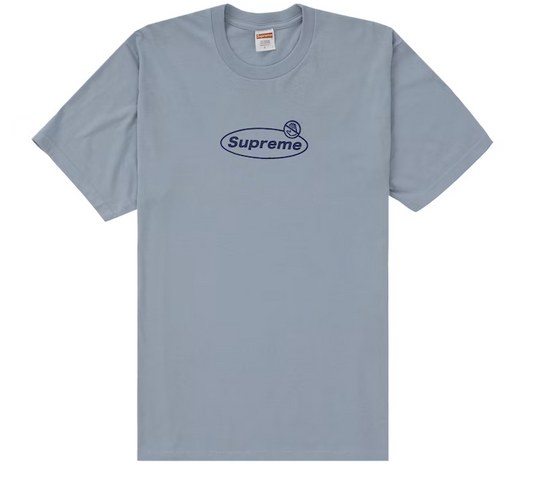 Supreme Warning Tee Dusty Blue