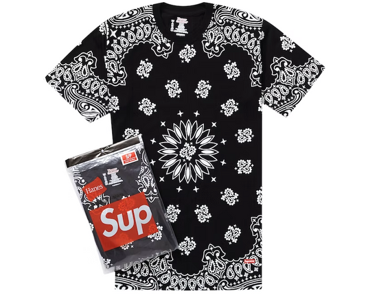 Supreme Hanes Bandana Tagless Tees (2 Pack)