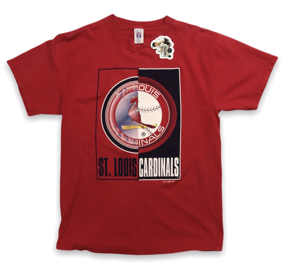VTG Logo 7 St. Louis Cardinals T Shirt L