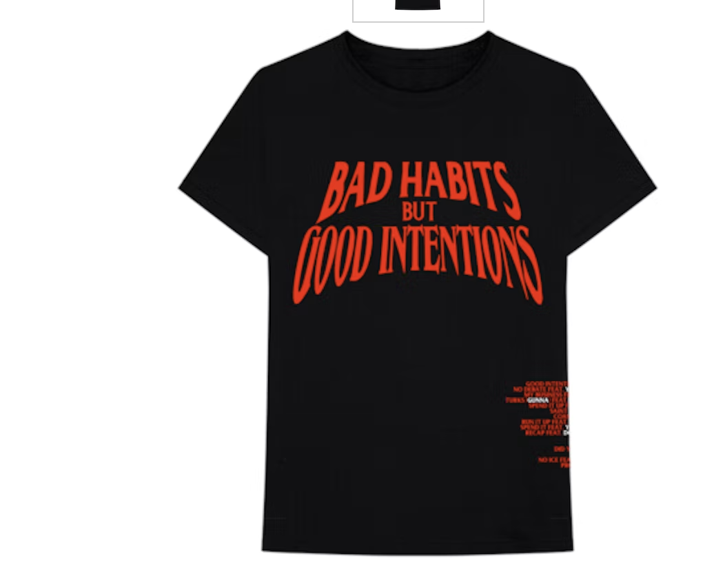 Nav x Vlone Bad Habits Tee Black