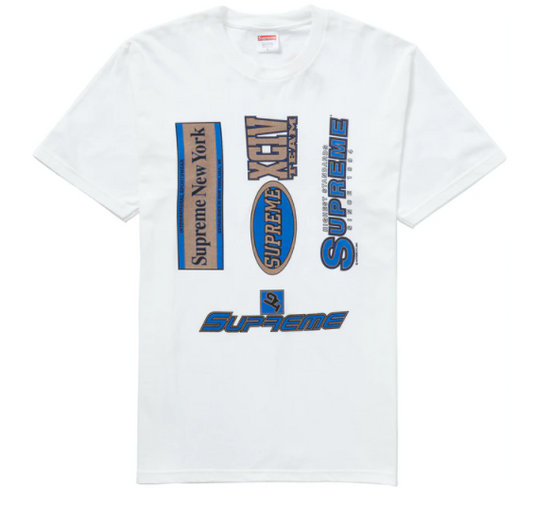 Supreme Multi Logos Tee White