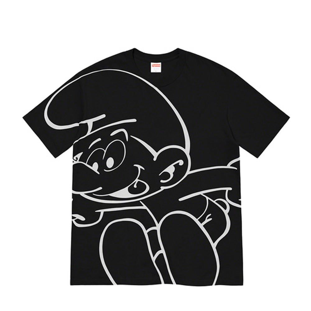 Supreme smurfs tee black