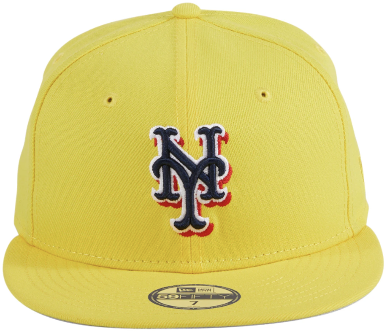 Exclusive New Era 59Fifty New York Mets Hat Yellow