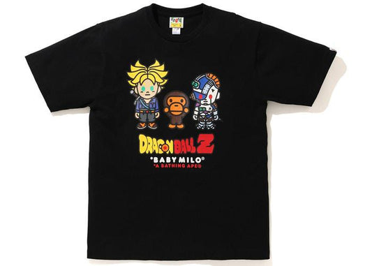 BAPE x Dragon Ball Z Baby Milo Trunks & Mecha Frieza Tee Black