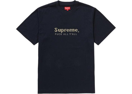 Supreme Gold Bars Tee Navy