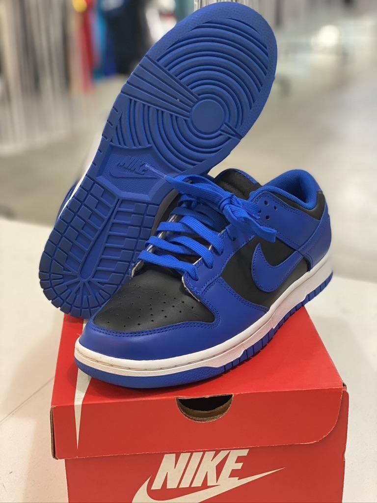 Nike Dunk Low Retro Black Hyper Cobalt (2021) - DD1391 001 (Pre-Owned)