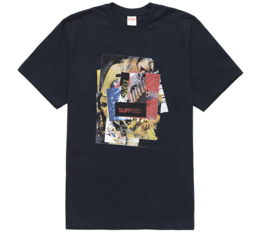 Supreme Stack Tee Navy