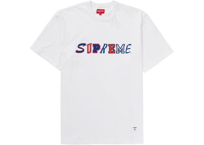 Supreme Collage Logo S/S Top White