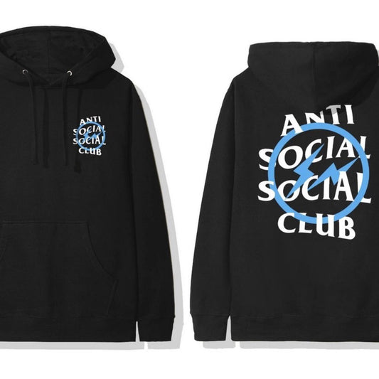 Assc fragment blue hoodie black