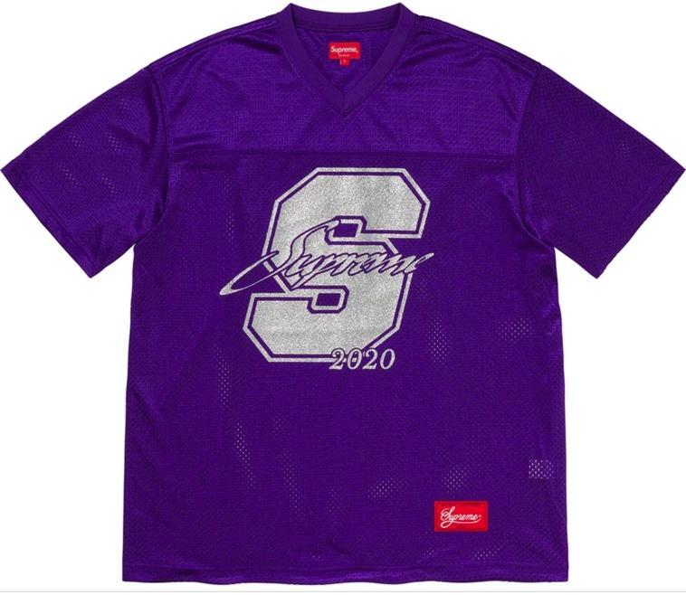 Supreme Glitter Football Top Purple