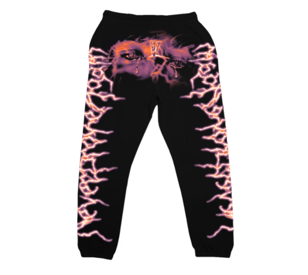 Vlone x Never Broke Again Eyes Sweatpants Black