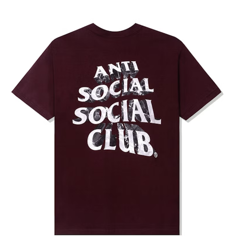 Anti Social Social Club Phaneritic Tee Burgundy