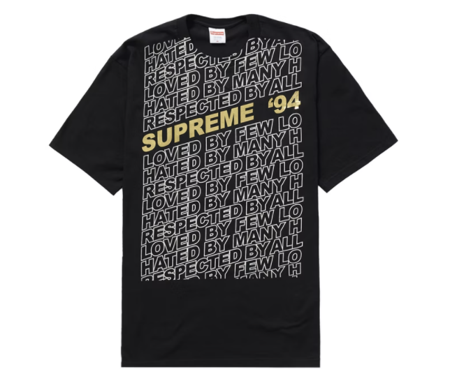 Supreme Respected Tee Black