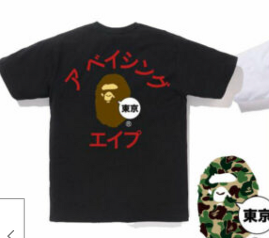 A BATHING APE Men's CITY TEE TOKYO KATAKANA COLLEGE