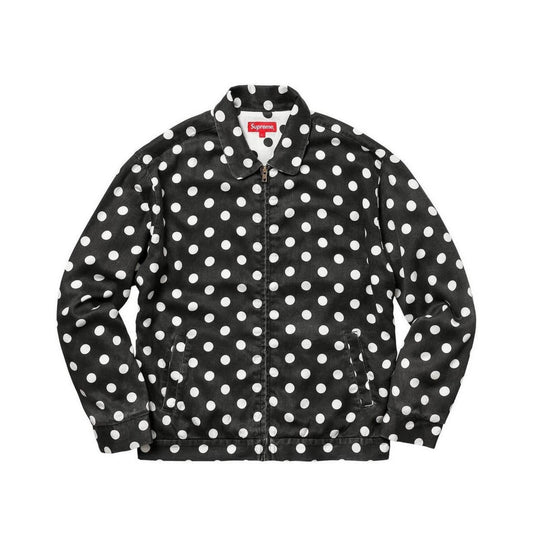 Supreme Polka Dots Rayon Work Jacket Black