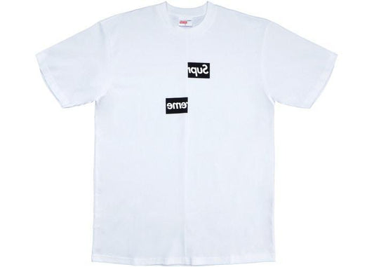 Supreme Comme des Garcons SHIRT Split Box Logo Tee White