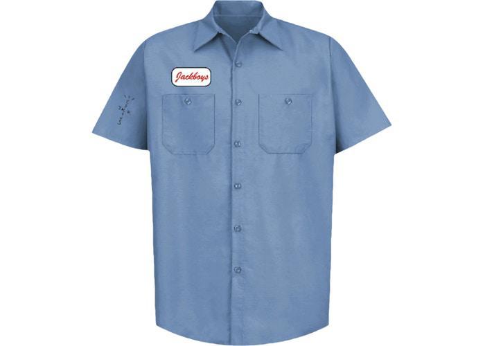 Travis Scott JACKBOYS Work Shirt Blue