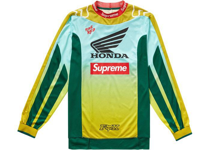 Supreme Honda Fox Racing Moto Jersey Top Moss