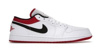 Jordan 1 Low White University Red Black