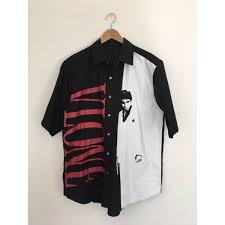 V Lone Scarface Button Up Short Sleeve